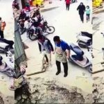 中国の陥没穴