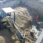 中国の掘削現場
