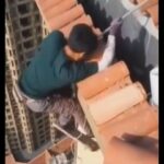 中国の高所作業